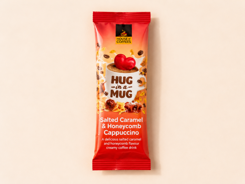 Salted caramel and honeycomb cappuccino treat