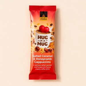 Salted caramel and honeycomb cappuccino treat