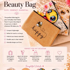 Mini beauty bag included in the Queen Bee Box