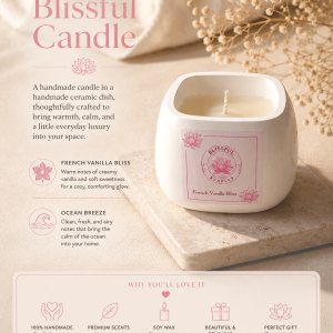 Blissful Bundles handmade scented candle