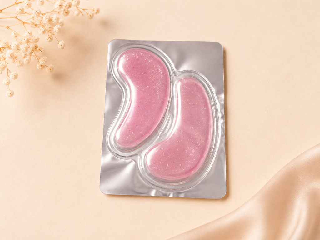 Cooling under-eye mask included in the Just Because gift box