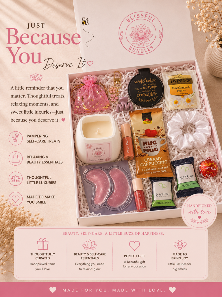 Blissful Bundles Just Because You Deserve It self-care gift box