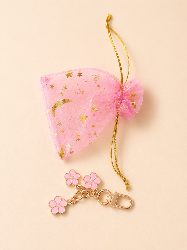 Floral keepsake keychain included in the Just Because gift box
