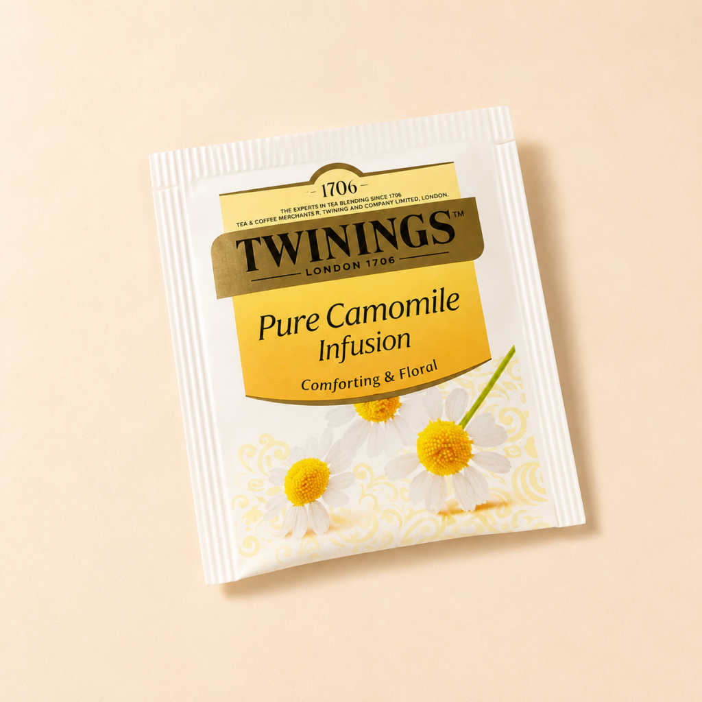 Premium camomile tea included in the Just Because gift box